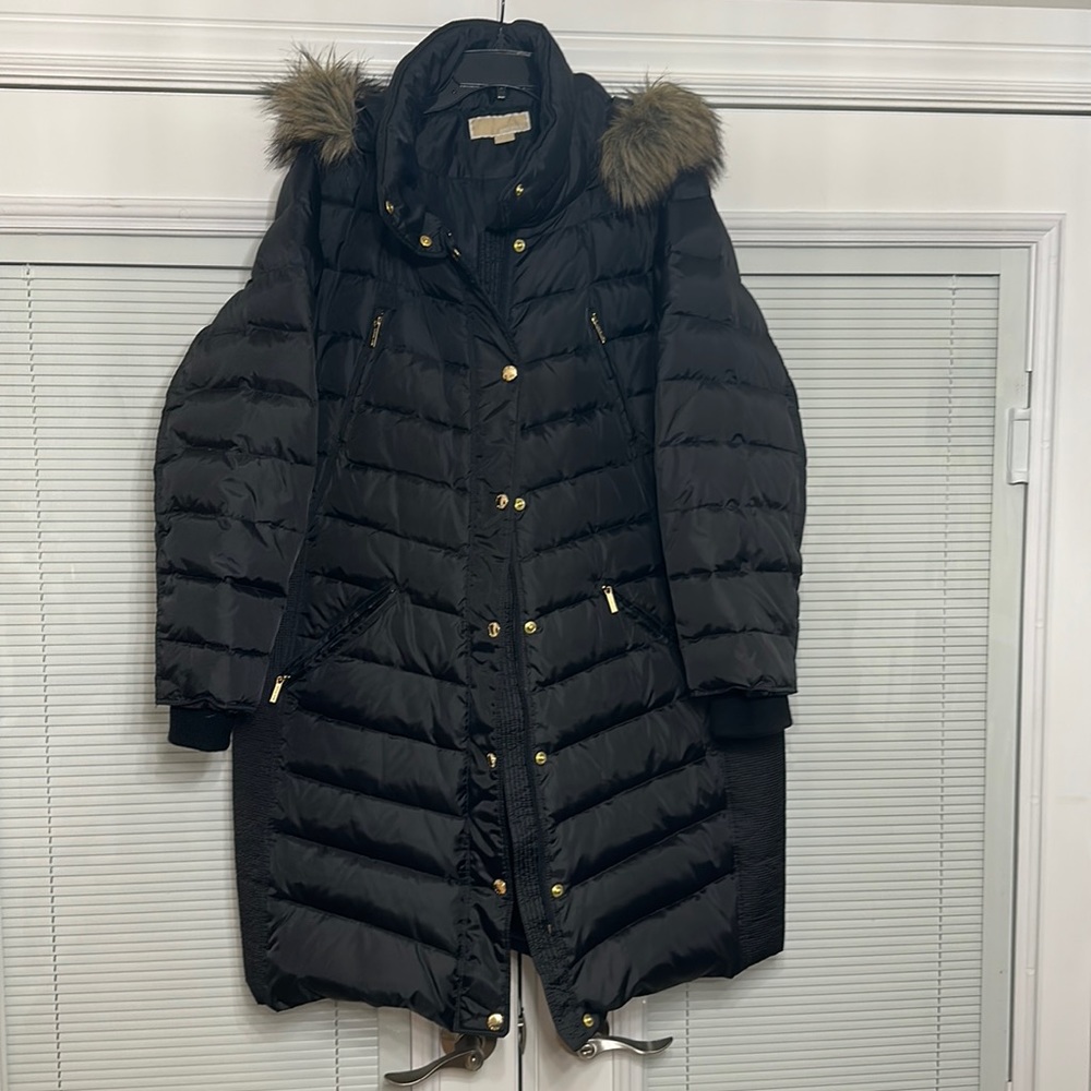 Michael Kors Plus Size Knee Length Down Coat Women’s 2X